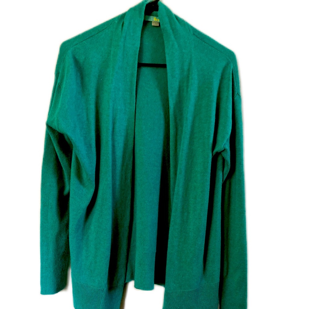 Boden Open-Front Green Cardigan